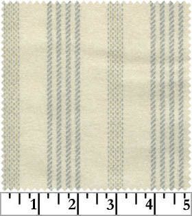 Maywood Studios Woolies Flannel Fabric Cream Blue Green Stripe 4 Yds