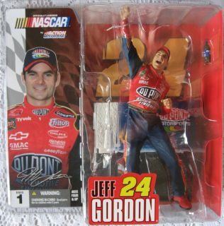 NASCAR Jeff Gordon McFarlane Action Figure 24 Dupont Car