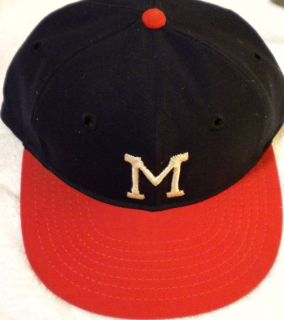 Milwaukee Braves Baseball Cap Tim McAuliffe Pro Size 7 1 8