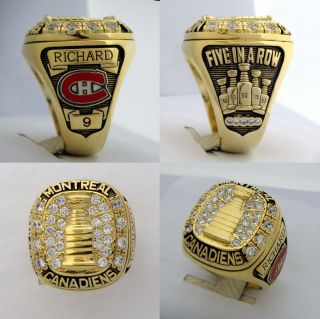 Maurice Richard Montreal Canadiens Stanley Cup Triute Ring Replica