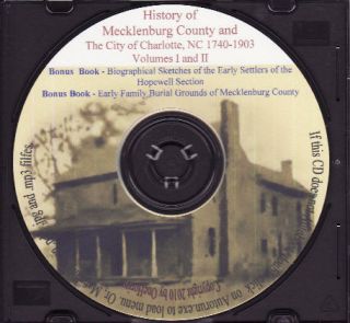 Mecklenburg County North Carolina History Genealogy