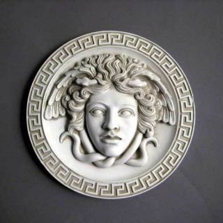 Medusa Plaque Wall Hanging Marble Greek Mythology A S