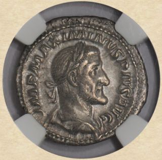 Roman Maximinus 1 AR Denarius CH VF NGC