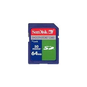SanDisk 64MB SD Memory Card Shoot and Store New in Packages