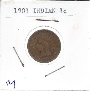 1901 Indian Head Penny Cent Circulated 