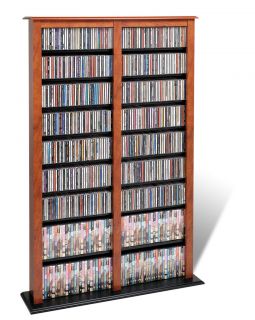 TOWER Media Storage Cherry Black Base Cabinet Multimedia New DVD CD PP