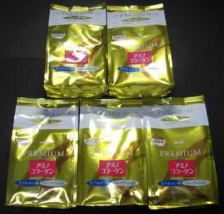 Meiji Amino Collagen Powder Premium Refill 214G 30 Day × 5 Drink