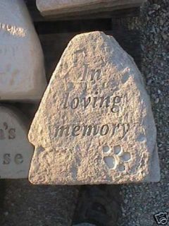 Concrete in Loving Memory Garden Stone Plaque
