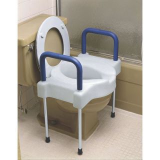 Extra Wide Tall ette Elevated Toilet Seat with Steel Legs Maddak