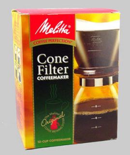 Melitta Manual 10 Cup Cone Filter Coffee Maker cm 10 6
