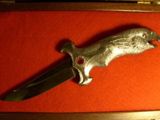 Michael Ricker RARE Retired EAGLE Frank Pewter Knife Series 1998 with