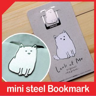 Mini Metal Bookmark Puppy My Cute Pet Book Accessory Clip Type Korea