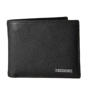 Fossli Mens Evans Leather Zip Passcase Wallet