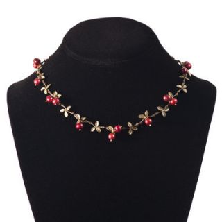 Cranberry Necklace by Michael Michaud Jewelry