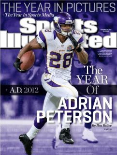 2012 Year in Pictures Adrian Peterson Sports Illustrated NO LABEL MINT