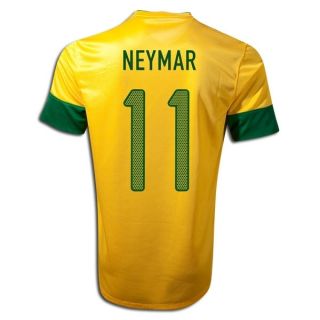 Neymar Soccer Jersey Nike 2012 2013 Brazil Home Yellow Adult