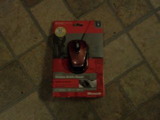 Brand New Microsoft 4 Button Wireless Mobile 3000 Mouse Red