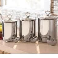 House Heritage Stainless Steel Canister Set with Scoops
