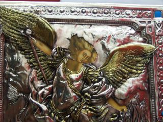 St Michael Dragon Slayer Hand Made Polish Orthod Icon