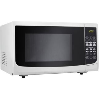 Danby 1 1 CU ft Designer Countertop Microwave Oven in White DMW111KWDB