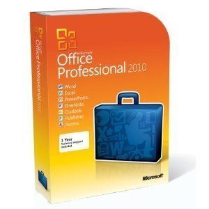 Microsoft Office 2010 Pro, Genuine Full Retail Edition, 3 PC Key, NIB