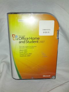 Microsoft Office 2007 Home Student Edition Full Retail 3 Licenses