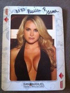 Michelle Baena Sexy 5x7 Promo Card Personally Signed to You from Me
