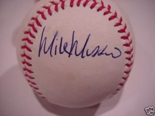 Mike Mussina Signed O M L Baseball N Y Yankees