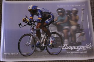 Tour de France Giro D Italia Miguel Indurain Vintage Poster