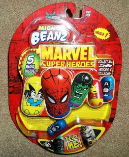 Lot of 5 New Marvel Super Heroes Mighty Beanz 2 Captain America Series