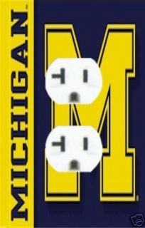 Michigan Wolverines Outlet Plate Cover