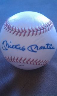 Mickey Mantle Autographed Baseball JSA LOA