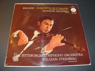 Brahms Violin Concerto D Nathan Milstein UK Capitol CTL 7070 Half Moon