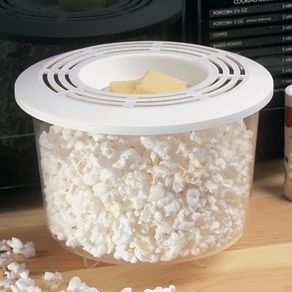 MICROWAVE AIR POPCORN POPPER no oil needed ALSO MELTS BUTTER ready