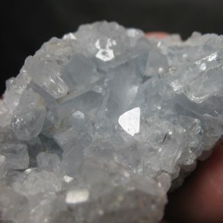 Sky Blue Celestite Crystal Mineral Stone Geode Cluster