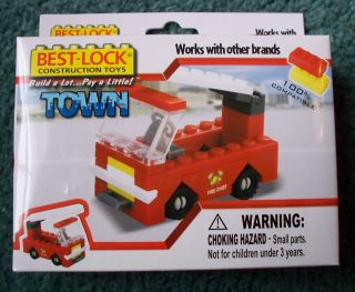 Construction Toy Fire Truck Mini Building Block Set 9014627