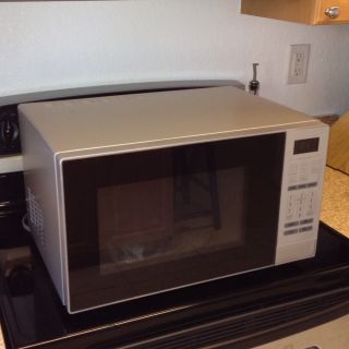  Countertop Microwave Oven Stainless Look 1000W