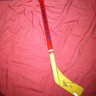 Alexander Ovechkin Signed Mini Hockey Stick Paas