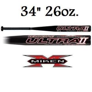 Miken Ultra 2 Senior Slowpitch Softball Bats 34 26 MSU2