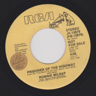 Ronnie Milsap 1984 C w Promo Prisoner of The Highway on RCA JK 13876