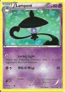 Pokemon TCG Noble Victories Lampent Card 59