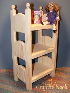 Doll Triple Bunk Bed Display Collectible American Girl Mini