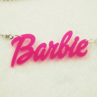 Acrylic Pendant Kitsch Barbie Name Necklace Jewelry Nicki Minaj