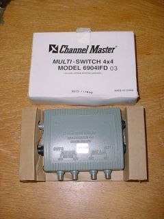 Channel Master 6904IFD 4 x 4 Satellite Multi Switch Multiswitch 22kHz