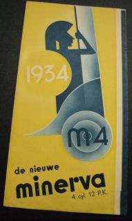 Minerva 1934 M4 Brochure Dutch Text