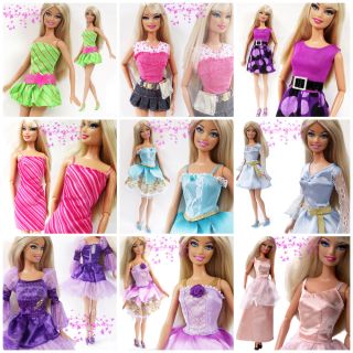 Pcs Handmade Mini Cute Dresses Clothes 5 Shoes For Barbie Doll Free