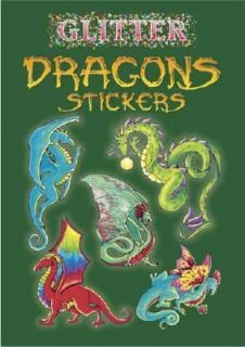 Glitter Dragons Stickers by Christy Shaffer 2005, Paperback