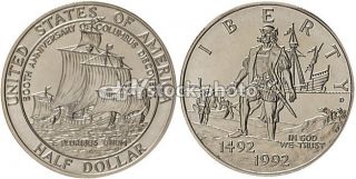 Half Dollar, 1992, Columbus Voyage   500th Anniversary