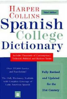 Dictionary Spanish English   English Spanish, 1998 College Edition