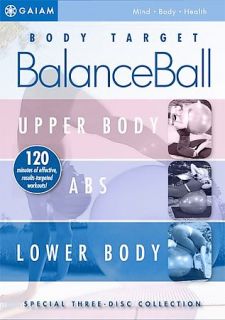 Body Target Balance Ball Media Set DVD, 2006, 3 Disc Set